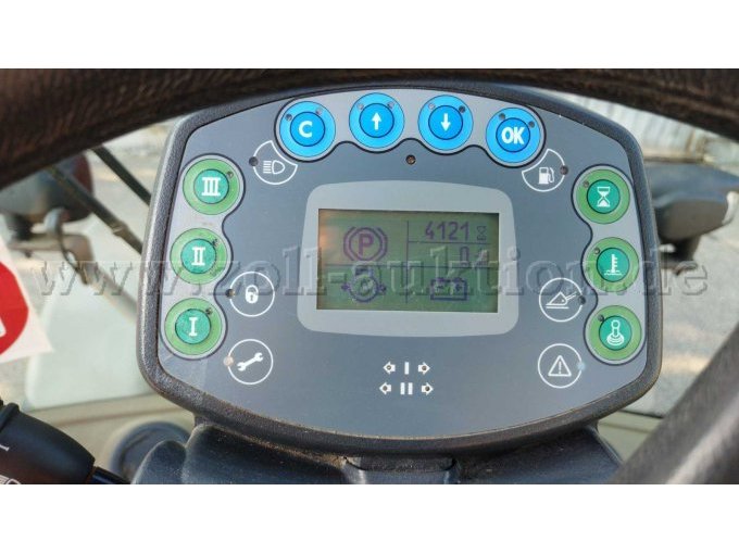 Atlas Radlader, Ansicht Fahrerdisplay mit Betriebsstundenanzeige