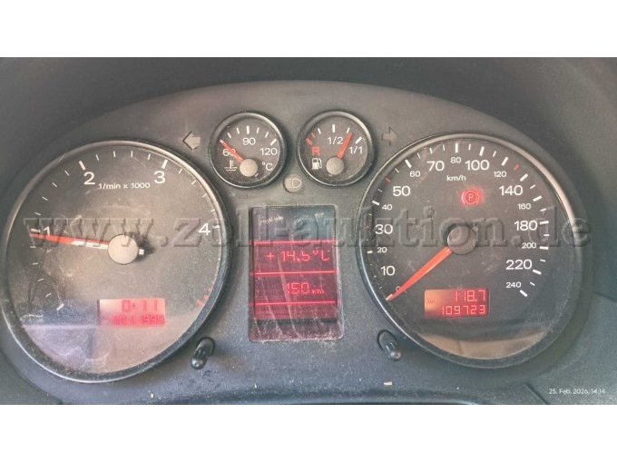 Sicht auf das Amturenebrett vom Fahrersitz