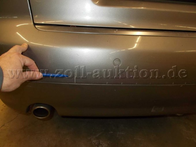 Lackschäden am hinteren Stoßfänger