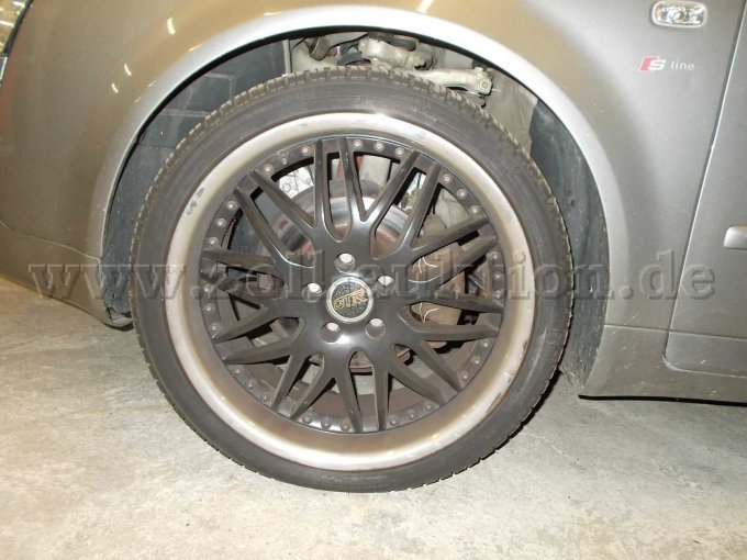 Ansicht des linken Vorderrades