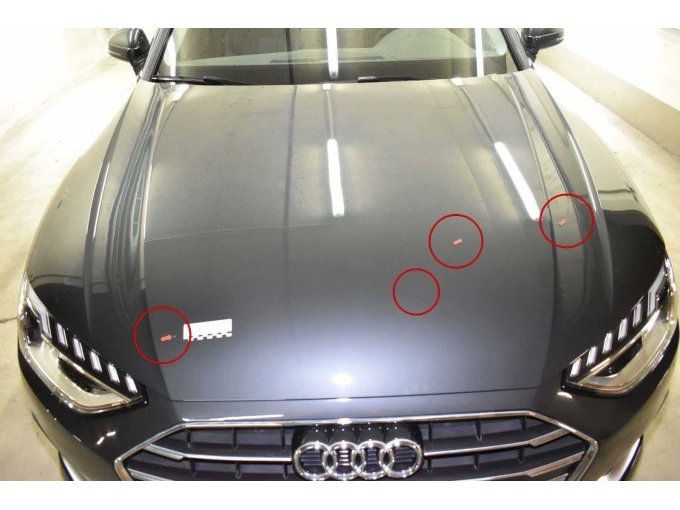 Motorhaube / Fahrzeugfront: Steinschläge