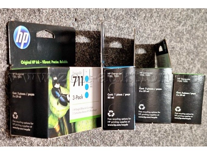 HP Tintenpatrone 711 cyan,magenta,gelb,schwarz