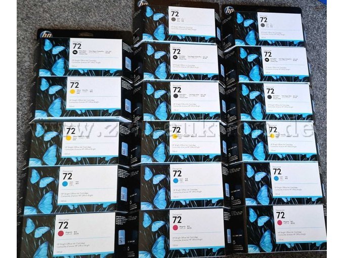 HP Tintenpatrone 72
cyan,magenta,yello,photp black,matt black,gray