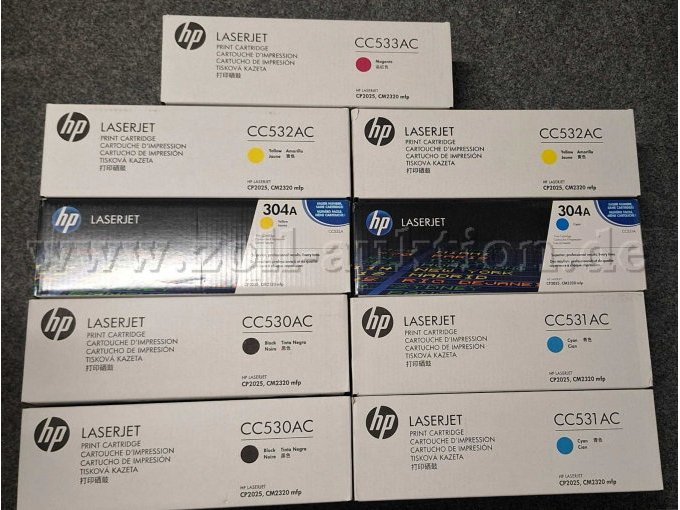 HP Toner CC530-CC533
Vorderseite