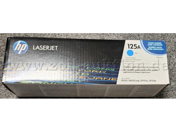 HP Toner CB541A Cyan
Vorderseite