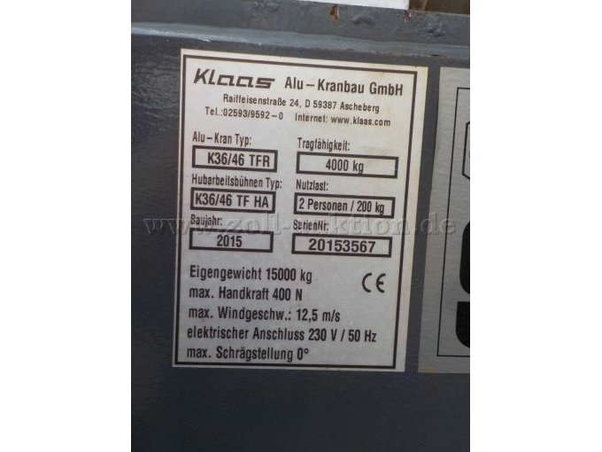 Detailbild Typenschild