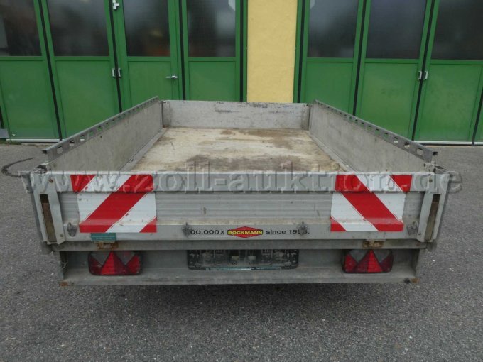 1 Böckmann Zentralachsanhänger CHSC, defekt, gebraucht: Ansicht von hinten