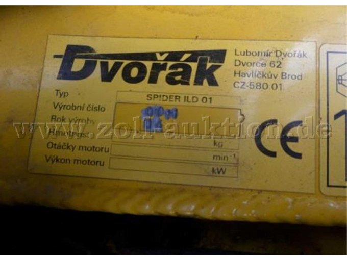 Spider Böschungsmäher Daten