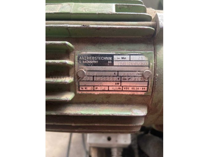 Kläger Bügelsäge, Typenschild Motor