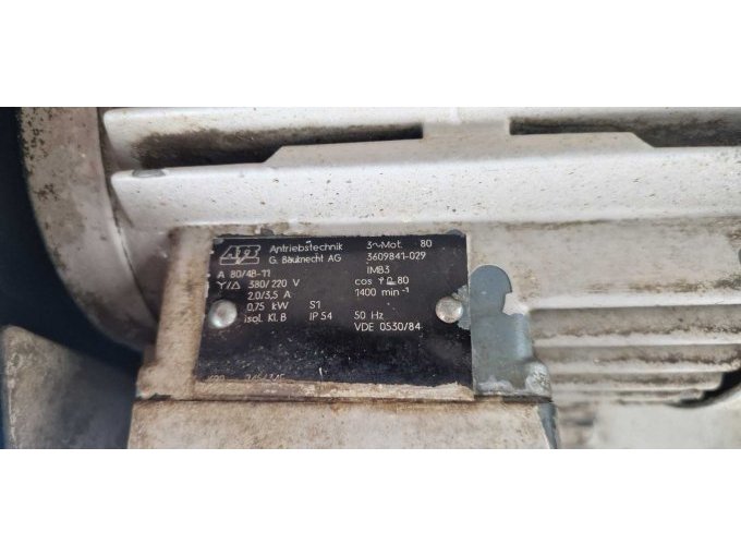 Motor Typenschild
