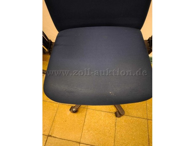 Bürodrehstuhl blau Sitzfläche