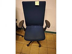 Bürodrehstuhl blau front
