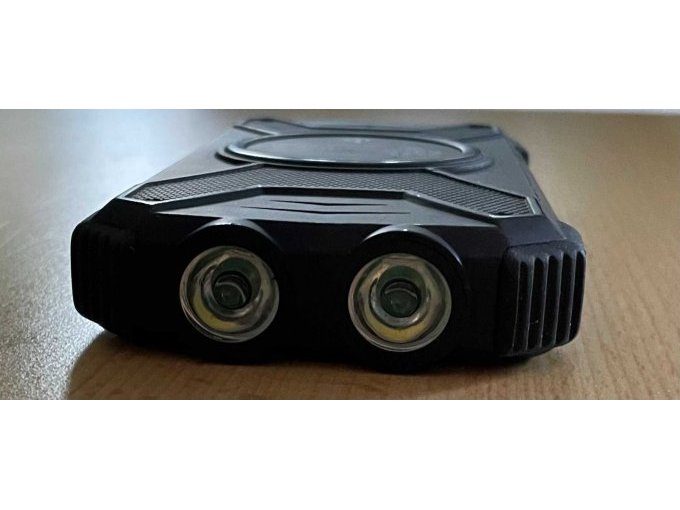 Solar Power Bank Ansicht der Doppeltaschenlampe