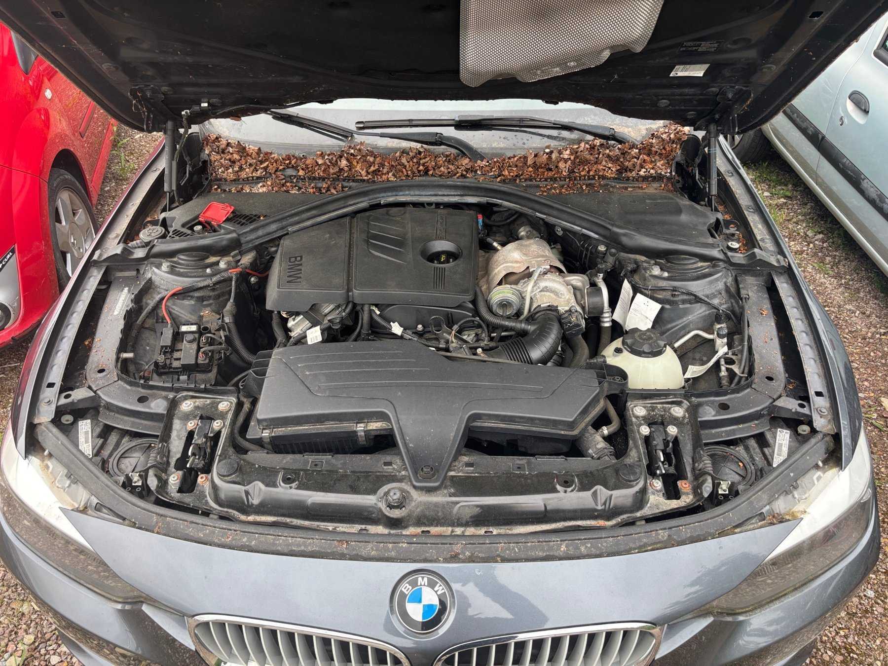 geöffneter Motorraum