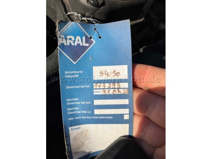 Servicezettel Motorraum