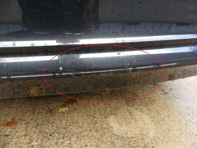 Beispiel-Schaden Stoßfänger hinten