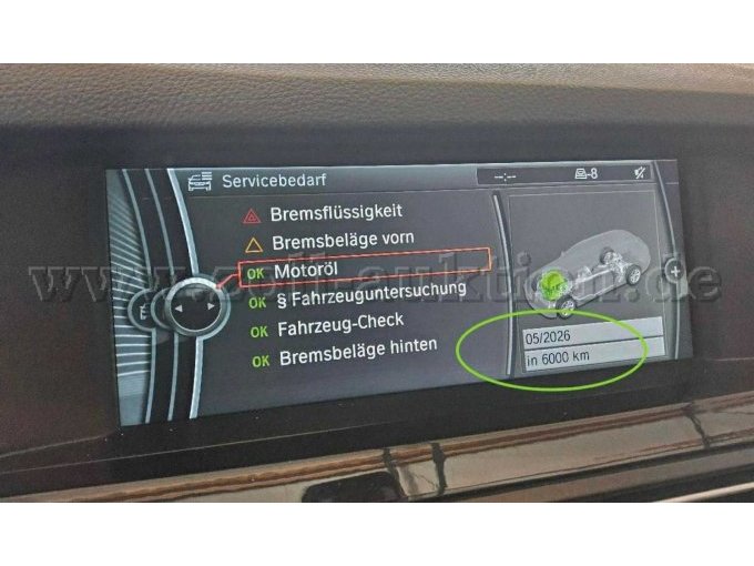 Servicehinweis Öl