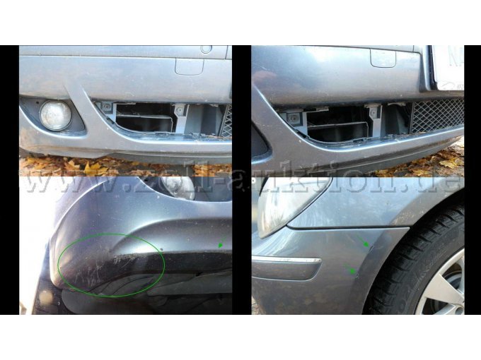 Beschädigung Stoßfänger vorne