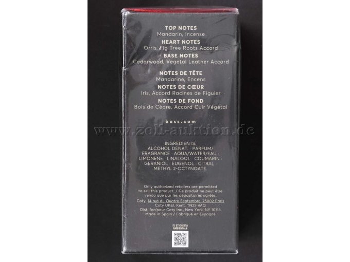 BOSS Bottled Parfum, 100ml, Rückseite