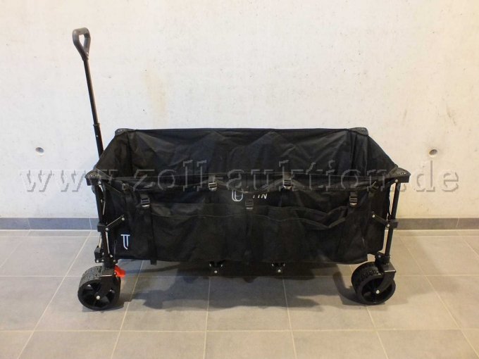 1 BTTN XXXL Bollerwagen faltbar 300L, Bremsen & All-Terrain-Räder, schwarz – foto 2 – kavel bij Zoll-Auktion, Paderborn