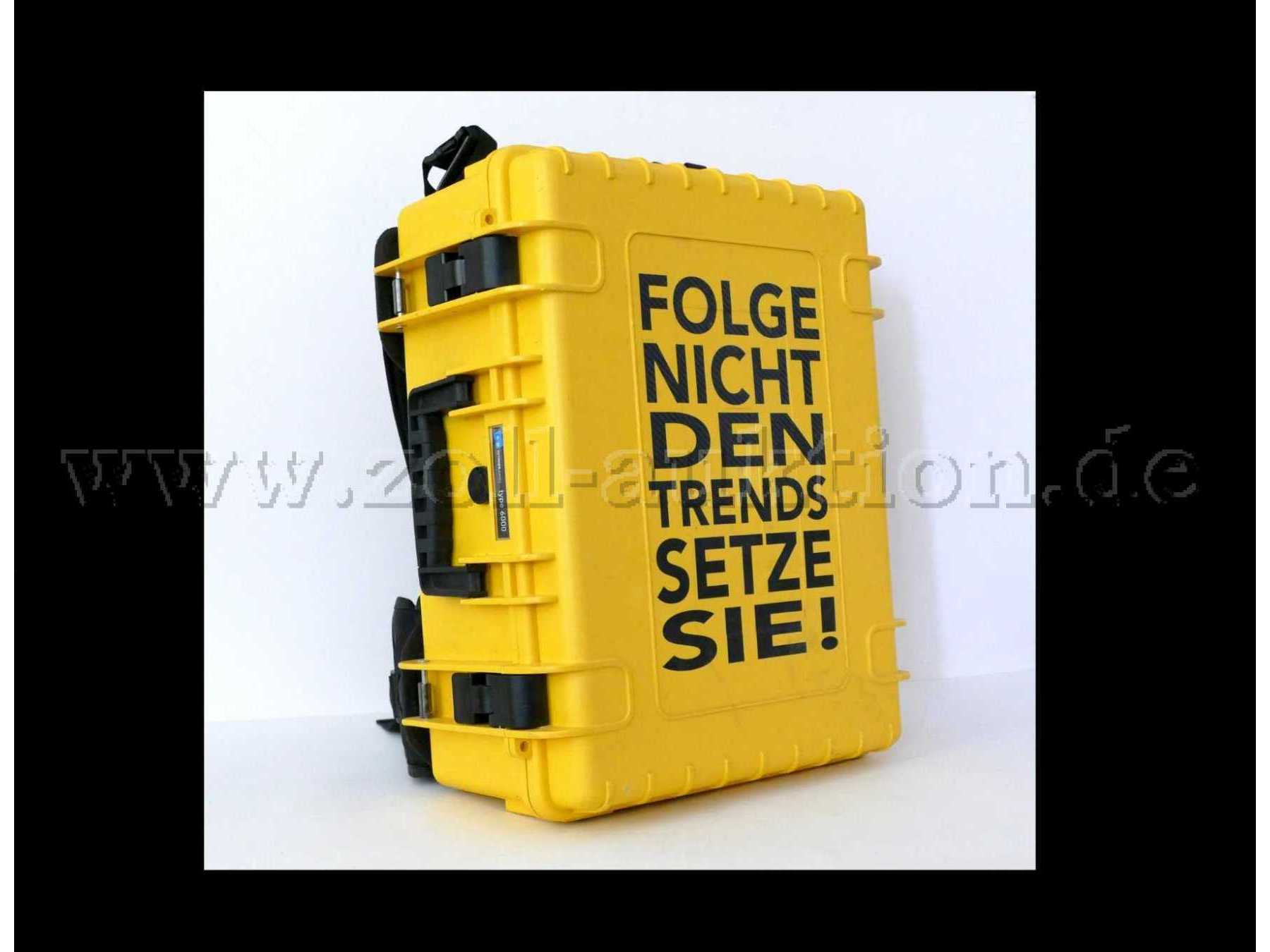 1 B&W Mehrzweckkoffer Typ 6000 mit Rucksacksystem