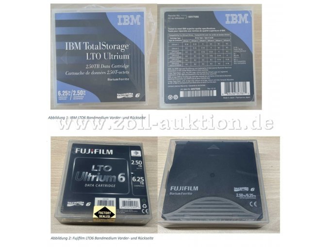 LTO6 Bandmedien Vorder-/Rückseite