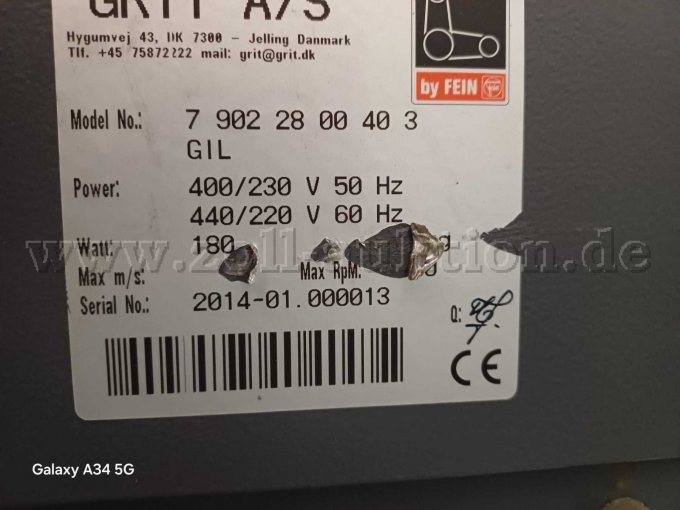 Flächenschleifmodul 7 902 28 00 40 3 GIL