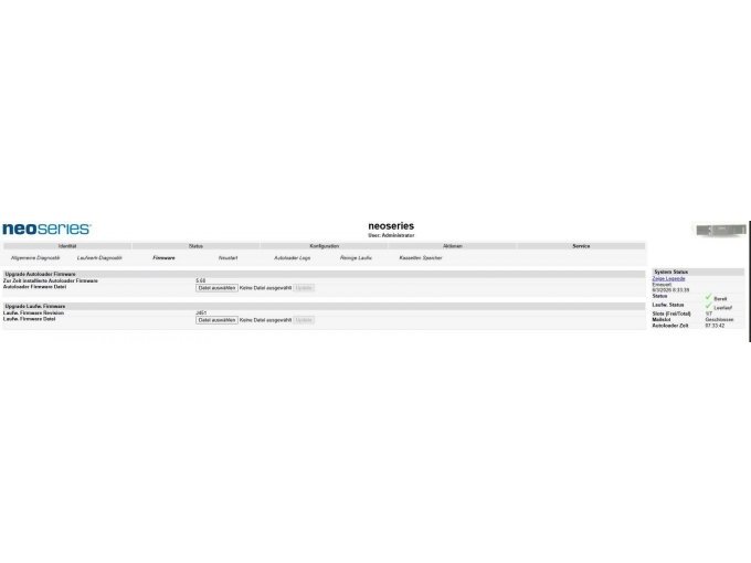 Informationen zum Bandwechsler