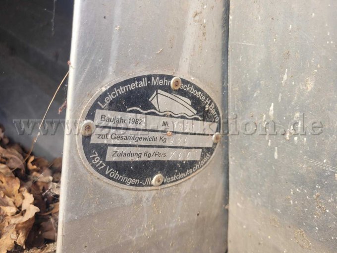 Barro Leichtmetallboot Typenbezeichnung