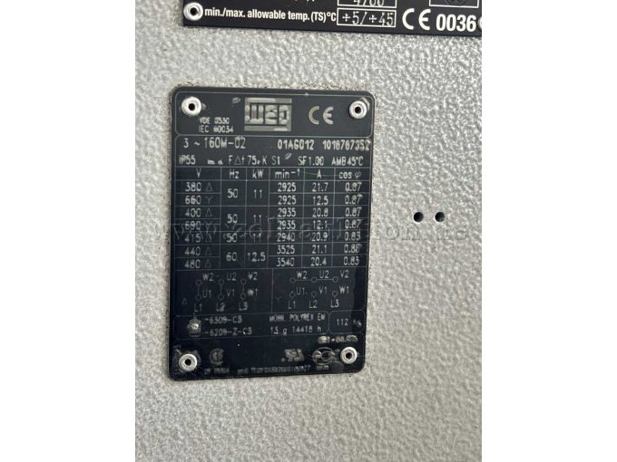 Typenschild Kompressor