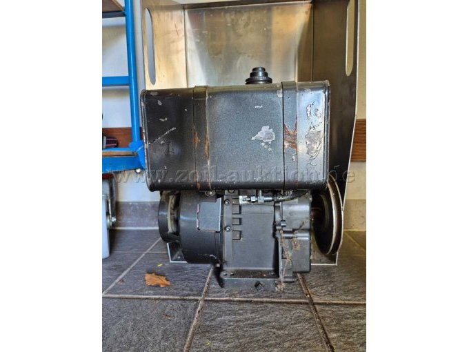 Motor mit Rostflecken