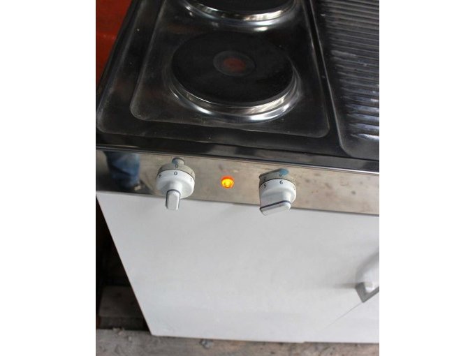 Kochplatte in Betrieb