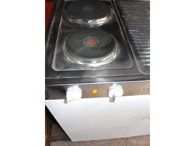 Kochplatte in Betrieb