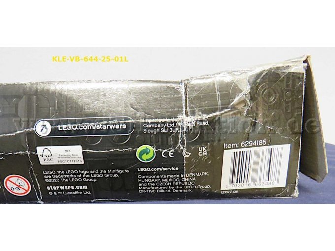 Informationen und Beispiel für Knicke und Risse in der Verpackung