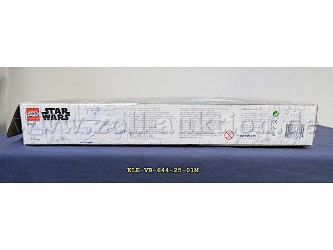 Karton Seite mit Kugelschreiberbemalung