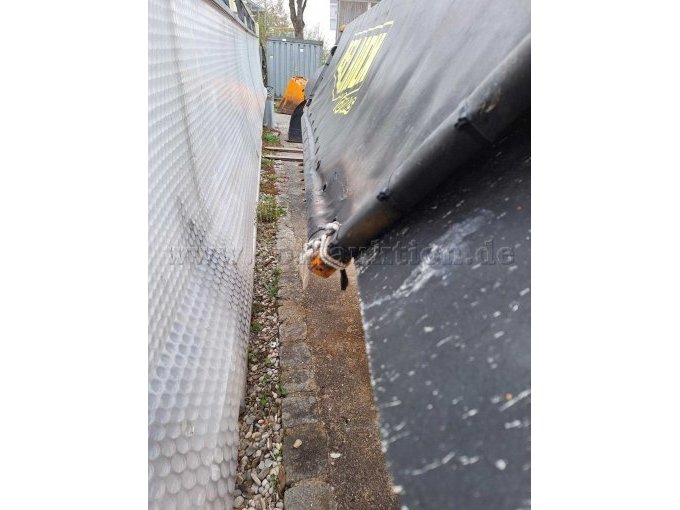 Seitenansicht Schneeleiteinrichtung