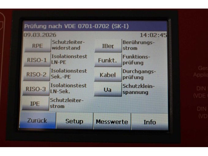 Display Gerät in Funktion