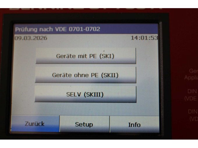 Display Gerät in Funktion