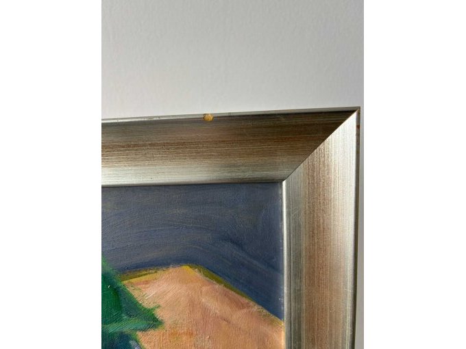 1 schilderij van kunstenaar Fred Arnus: Zigldrum – Almhut – olieverfschilderij – foto 3 – kavel bij Zoll-Auktion, München