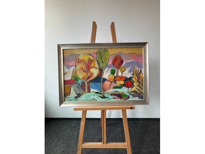 1 Bild Künstler Fred Arnus Zigldrum - Bei Mittenwald - Ölbild – kavel bij Zoll-Auktion, München