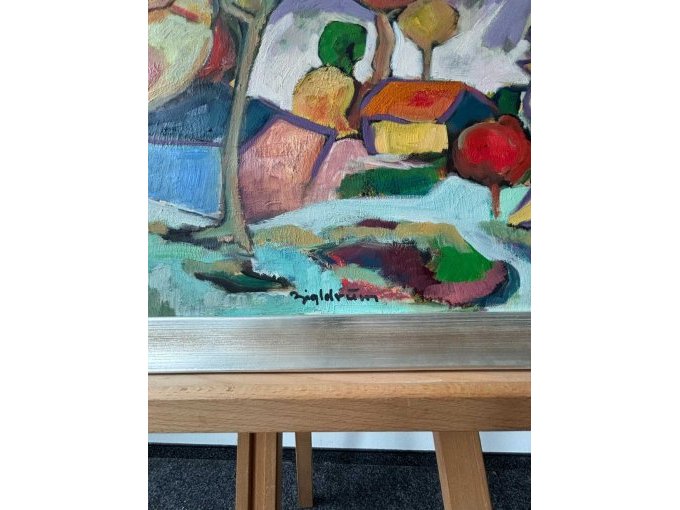1 schilderij van de kunstenaar Fred Arnus, *Zigldrum – Bij Mittenwald* – olieverfschilderij – foto 2 – kavel bij Zoll-Auktion, München