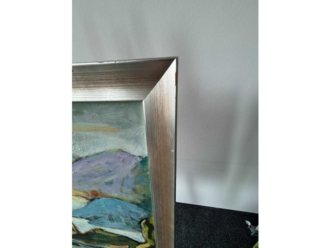 1 schilderij van kunstenaar Fred Arnus: Zigldrum – Rood eiland – olieverfschilderij – foto 5 – kavel bij Zoll-Auktion, München