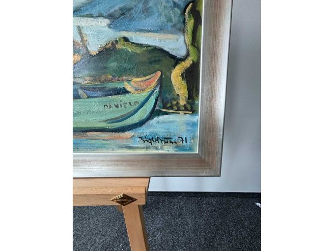 1 schilderij van kunstenaar Fred Arnus: Zigldrum – Rood eiland – olieverfschilderij – foto 2 – kavel bij Zoll-Auktion, München