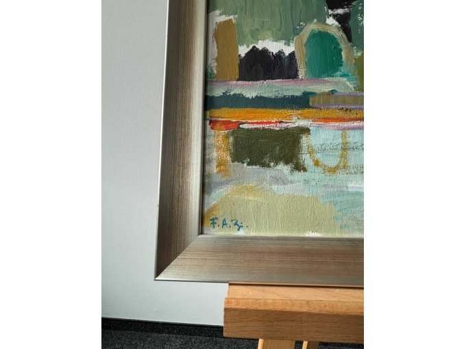 1 schilderij van kunstenaar Fred Arnus Zigldrum - Struiken aan het water - olieverfschilderij – foto 2 – kavel bij Zoll-Auktion, München