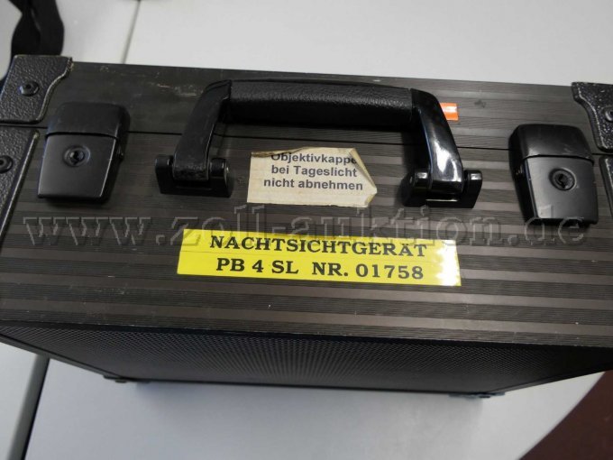 Bildverstärker-Fernrohr PB 4 SL-Sicherheitshinweis-