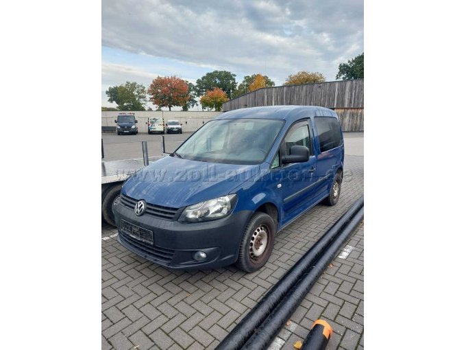 VW Caddy 3,5t, blau, Benziner,