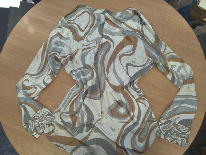 1 Bluse, Marke Rena Marx, Größe 44, weiß mit Muster – foto 2 – kavel bij Zoll-Auktion, Isernhagen