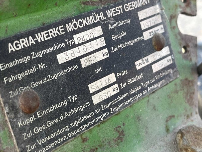 Typenschild Maschine