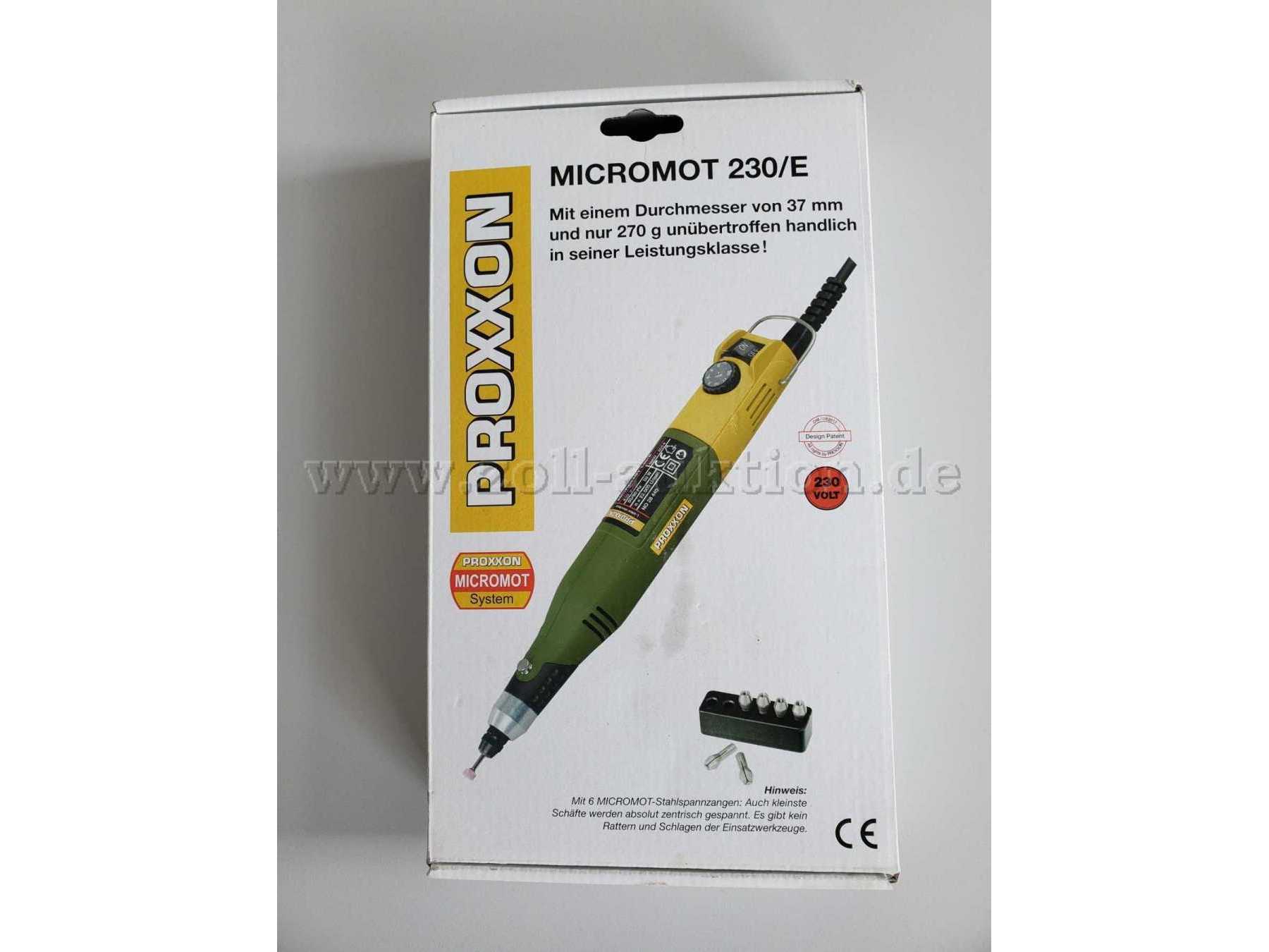 Bohr- und Fräsgerät Proxxon Micromot 230/E