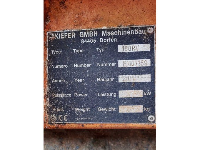 Typenschild Front-Sichelmähwerk